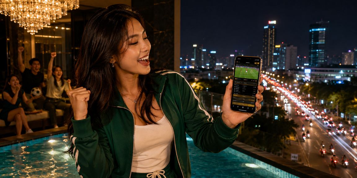 Người dùng TP. HCM sử dụng ứng dụng di động để đặt cược thể thao và theo dõi kết quả